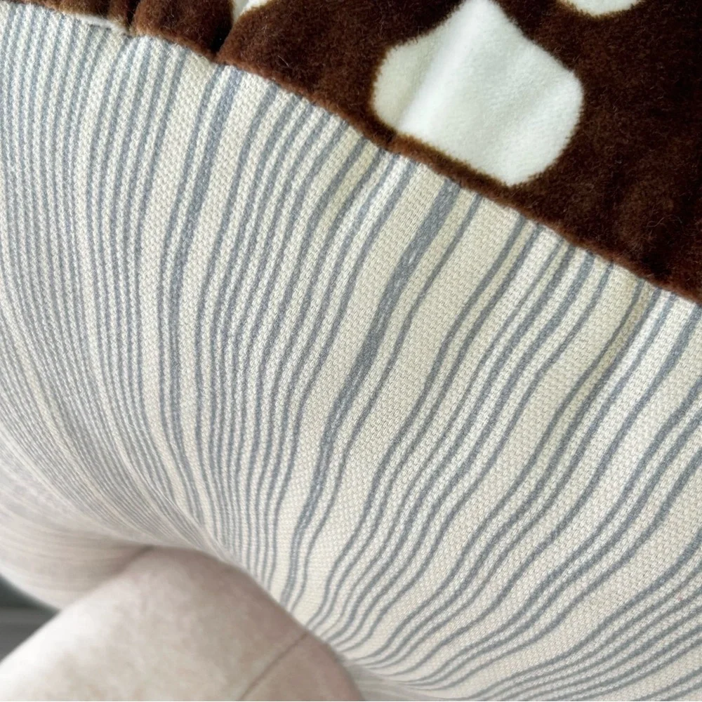 🌴 Cool John Darian Soft Beaded Brown & White Mushroom Decorative Pillow |Target